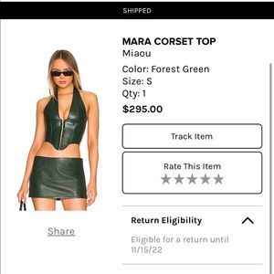 Mara corset top.